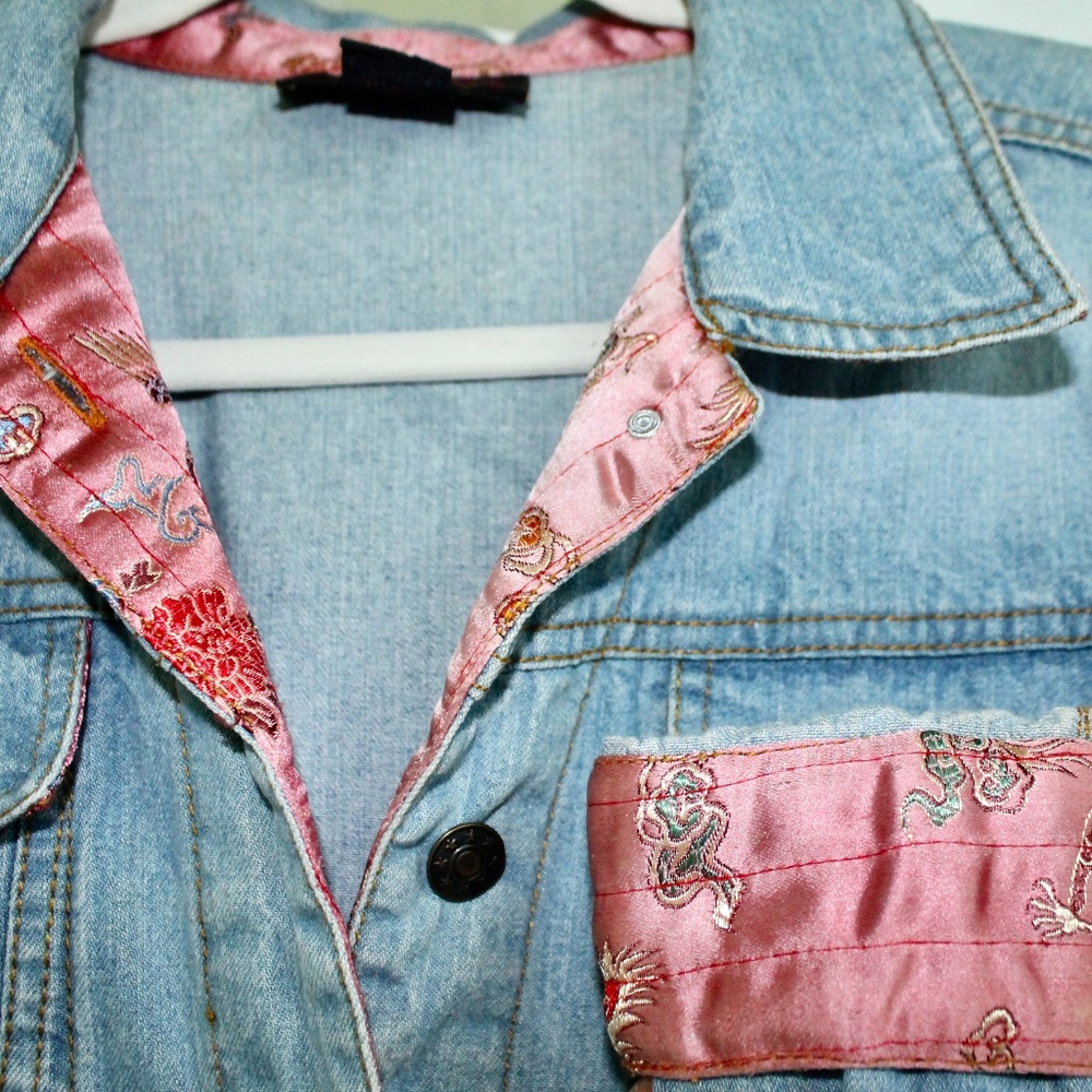 Kimono-Inspired Denim Jacket